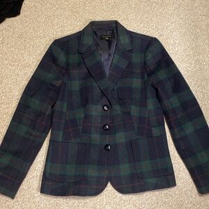 *Almost New* Wool Blend Plaid Talbots Jacket